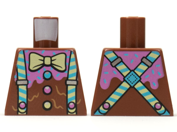 Lego Torso Bow Tie and Suspenders Pattern