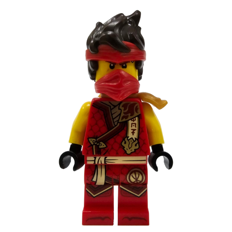 Lego Kai, Red Robes, Shoulder Guard, Mask