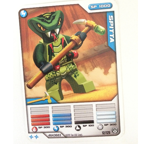 Lego Trading Card, Ninjago Deck #2: 12 - Spitta - North American Version / [No Color/Any Color]