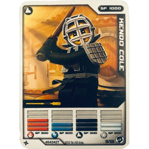 Lego Trading Card, Ninjago Deck #2: 15 - Kendo Cole - International Version