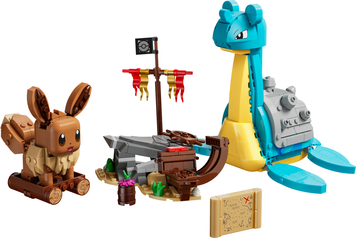 Lego Eevee and Lapras's Treasure Hunt
