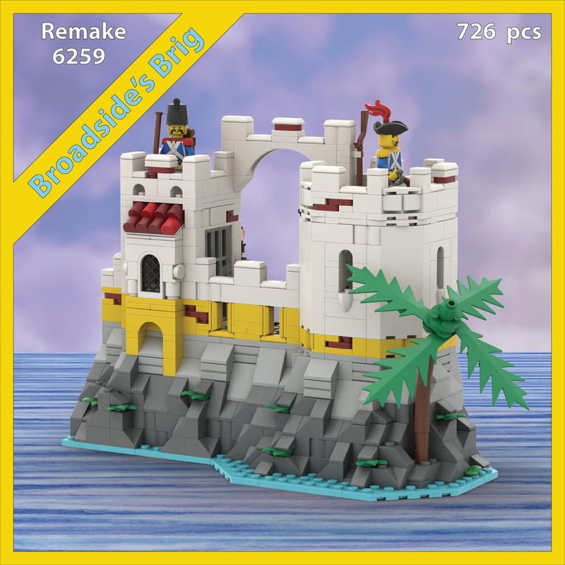 Lego 6259 Broadside's Brig Remake