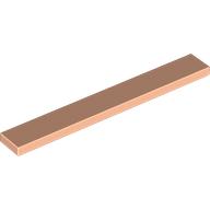Lego Tile 1 x 8 with Groove / Light Nougat