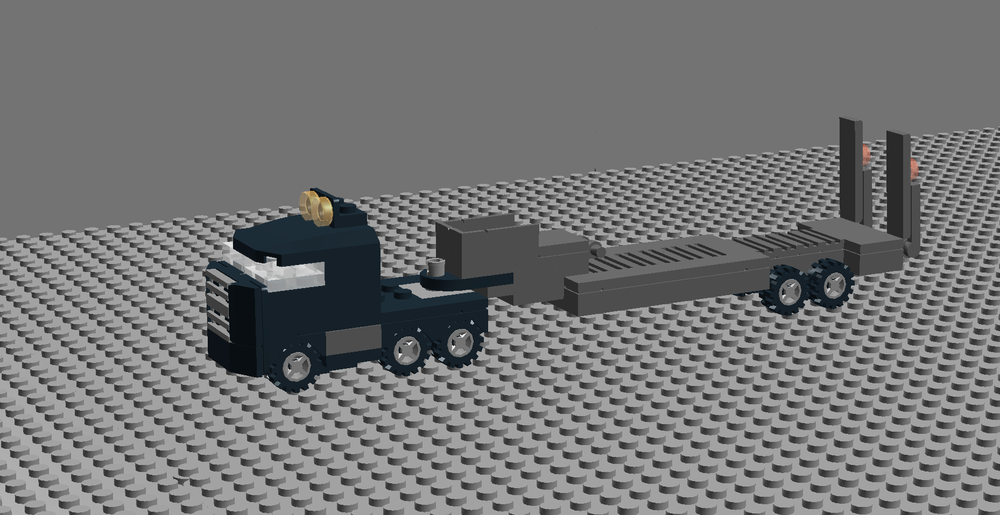 Lego Flatbed Trailer Truck