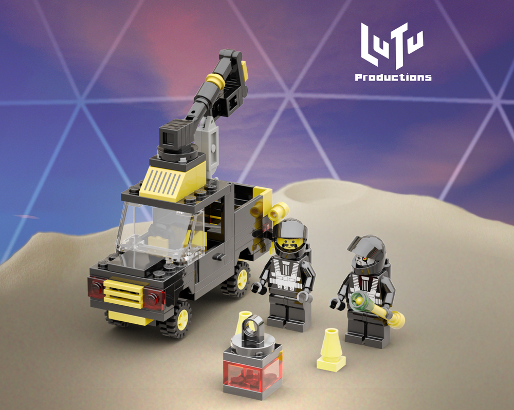 Lego Space Trucking Pickup Crane Truck