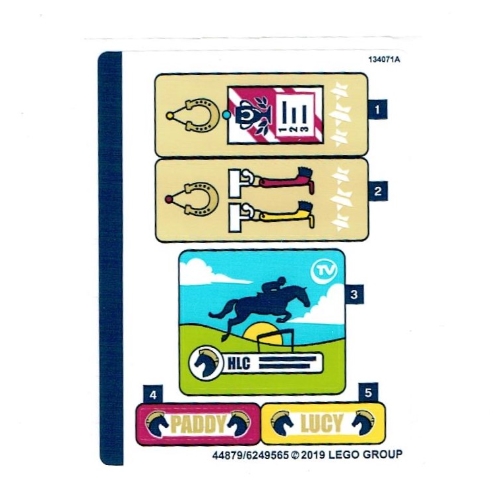 Lego Sticker Sheet for Set 41367-1 / [No Color/Any Color]