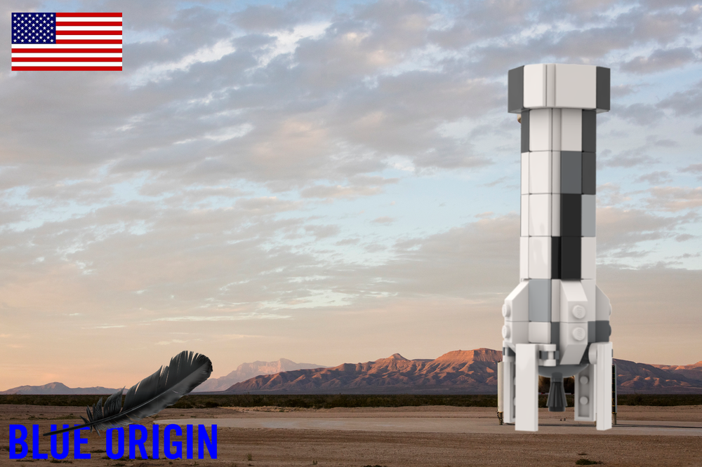Lego 1:110 Blue Origin New Shephard Booster