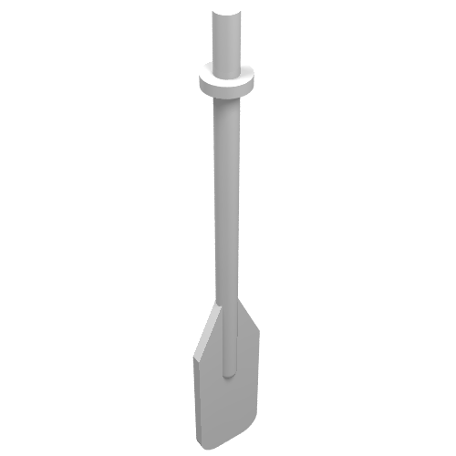 Lego Equipment Oar / Paddle with Bar Handle / White