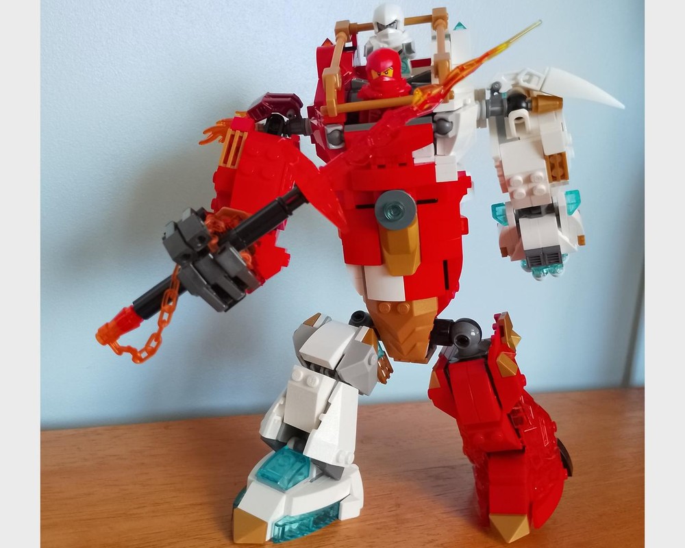 Lego Kai and Zane's Fire-Ice Mech