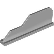 Lego Tail 8 x 1 with Stepped Fin / Light Bluish Gray