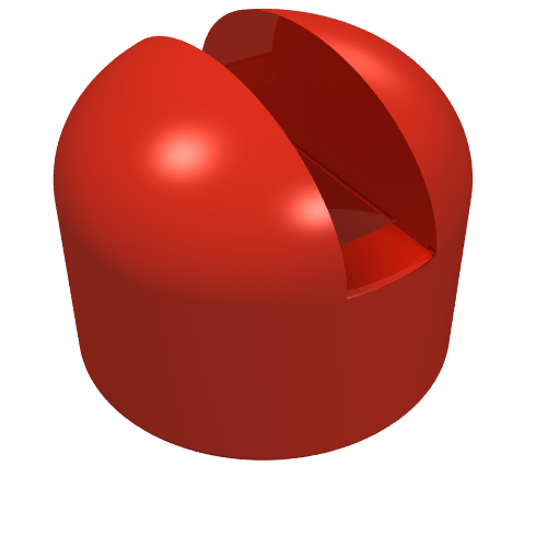 Lego Lever Small Base / Red