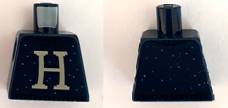 Lego Torso Sweater with Letter H Pattern / Dark Blue