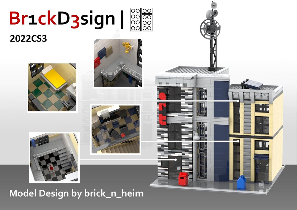 Lego Art Gallery & Residential House