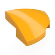 Lego Brick Round Corner, Curved 2 x 2 x 2/3 Quarter Circle / Bright Light Orange