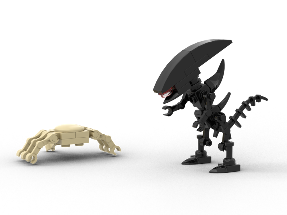 Lego Alien and Face Hugger