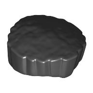 Lego Hair Flat Top, Short with Straight Even Side Sections / Black