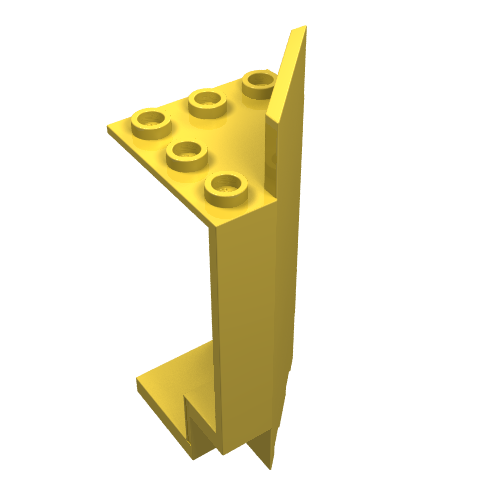 Lego Panel 3 x 3 x 6 Corner Wall / Yellow