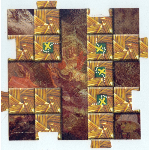 Lego Game Board Square, Orient - China 11 / [No Color/Any Color]