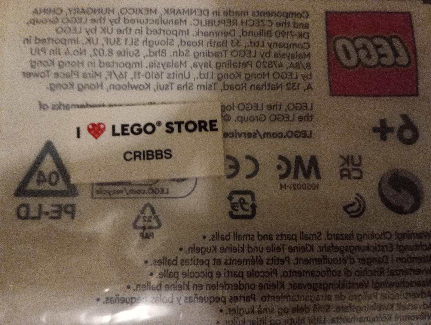 Lego I [Heart] LEGO Store Cribbs Tile