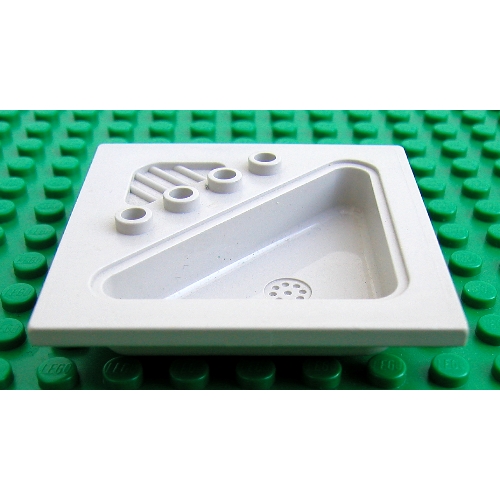 Lego Scala, Sink 6 x 6 / Very Light Gray