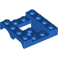 Lego Vehicle Base 4 x 4 x 1 1/3 with Wheel Arches, 2 x 2 Recessed Center and Hole / Blue