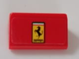 Lego Slope 30 1 x 2 x 2/3 with Ferrari Logo Pattern (Sticker) - Set 75890