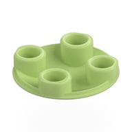 Lego Plate Round 2 x 2 with Rounded Bottom [Boat Stud] / Yellowish Green