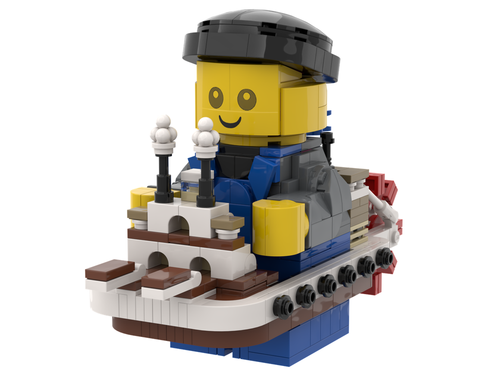 Lego SteamBoat Mechanic Maxifigure