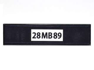 Lego Tile 1 x 4 with '28MB89' Pattern (Sticker) - Set 10937