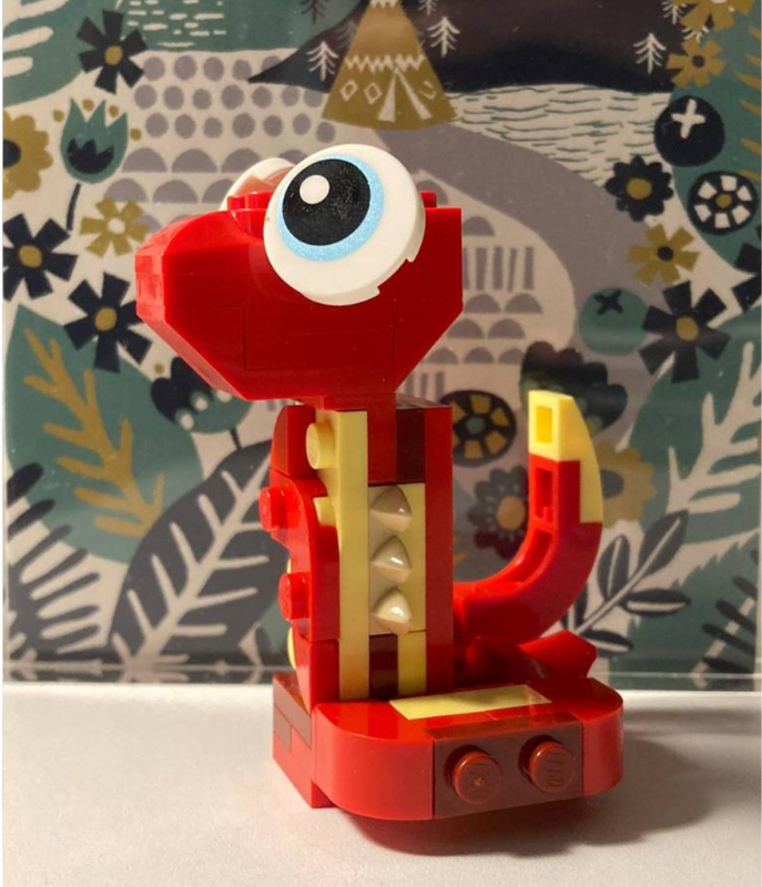 Lego Red Snake