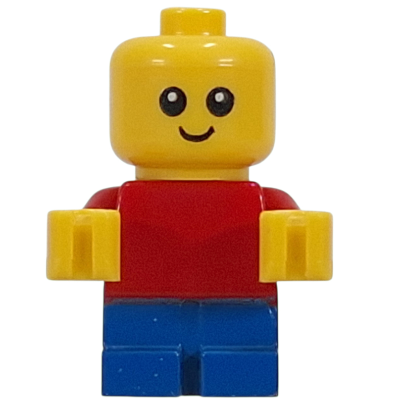 Lego Baby, Red Torso, Blue Legs