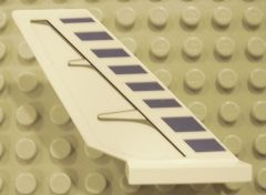 Lego Tail Shuttle with Blue Stripes and Black Contour Pattern on Right Side (Sticker) - Set 7700