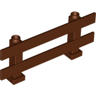 Lego Fence 1 x 8 x 2 2/3 / Reddish Brown