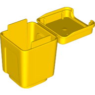 Lego Duplo Garbage Can / Bin / Yellow