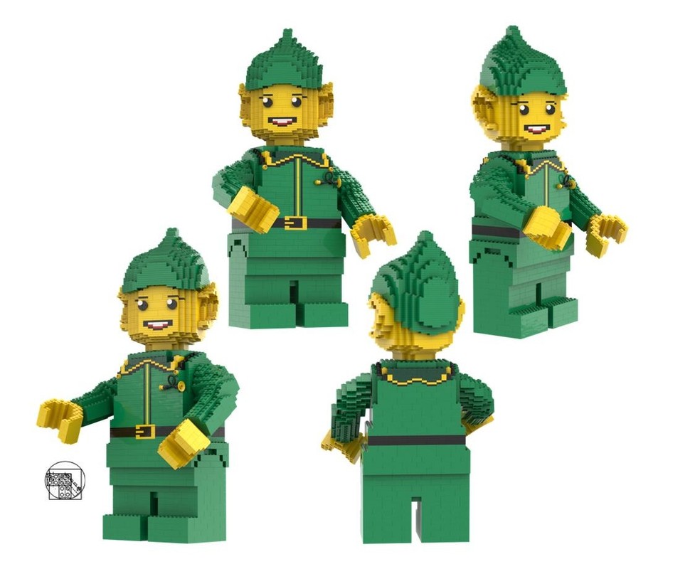 Lego Maxi figure Elf with mail horn