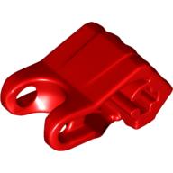Lego Large Figure Hand, Fist with Axle Hole, 4 Fingers / Red