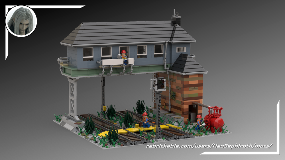 Lego Interlocking plant / signal box Brügge