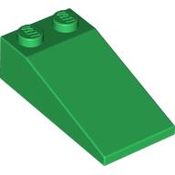 Lego Brick Sloped 18° 4 x 2 / Green