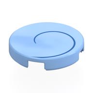 Lego Tile Round 2 x 2 with Dark Blue Spiral, Right Print