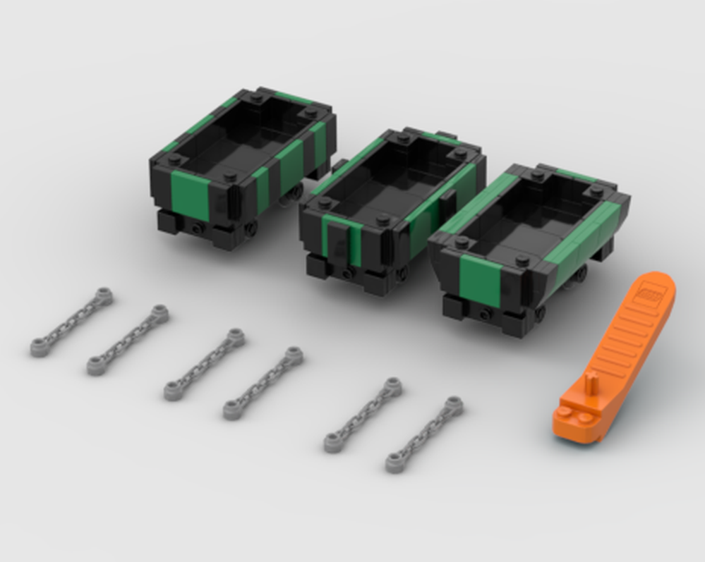 Lego Open Trucks (Green)