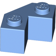 Lego Brick Wedged 2 x 2 Facet / Medium Blue