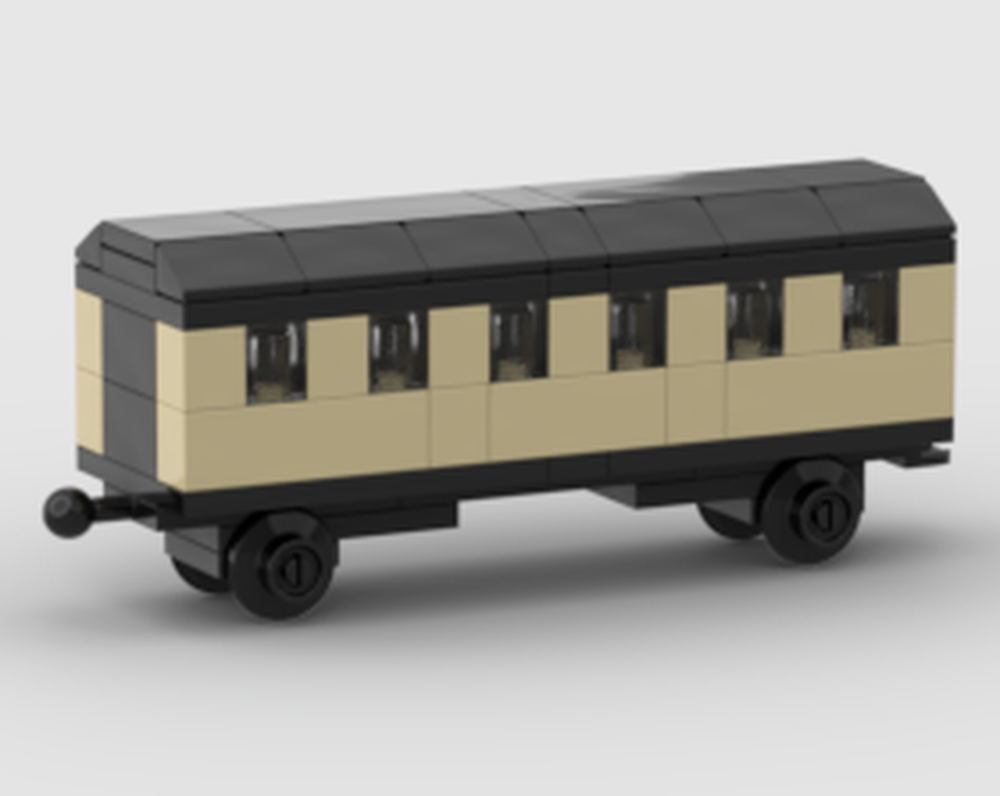 Lego mini passenger train carriage (small)