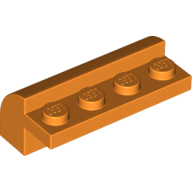 Lego Brick Curved 2 x 4 x 1 1/3 / Orange