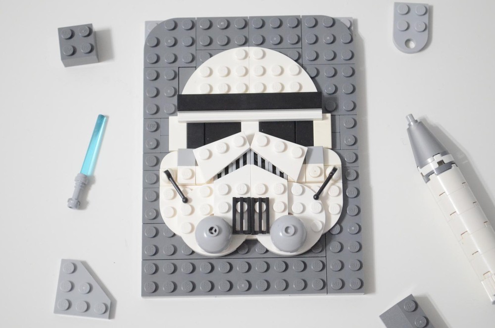Lego Stormtrooper Brick sketch mosaic