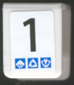 Lego Minifigure Vest with Number 1 and Gravity Games Pattern on Both Sides (Stickers) - Set 3538