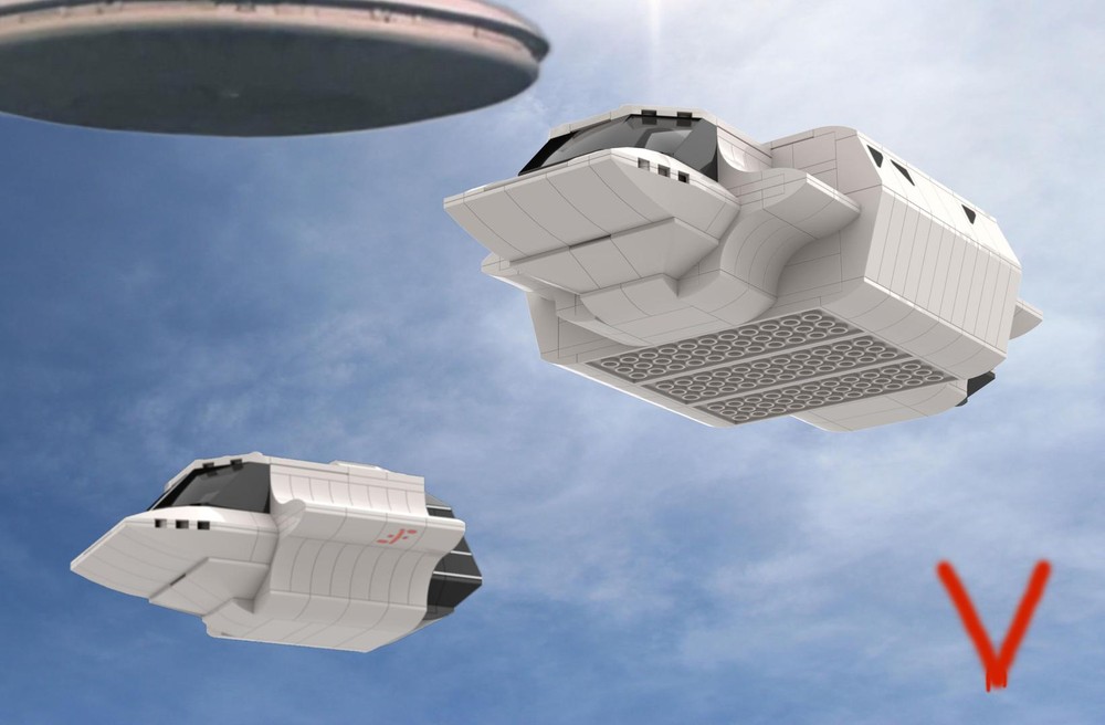 Lego Skyfighter from "V - Visitors" TV Show