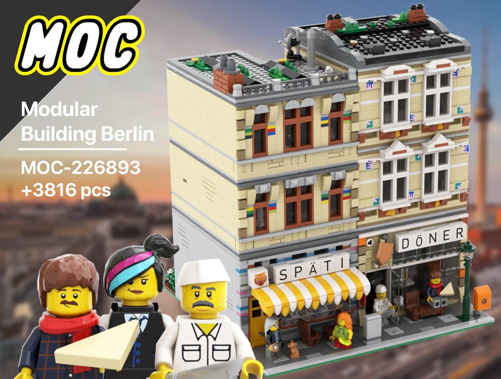 Lego Berlin Modular Building | Späti | Döner Kebab | Friedrichshain-Kreuzberg