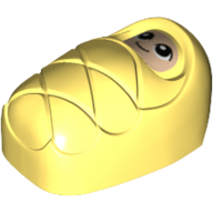 Lego Bundled Child / Papoose with Light Nougat Face, Eyes with White Pupils Print (Sophie) / Bright Light Yellow