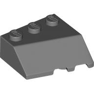 Lego Brick Wedged, Sloped 45° 3 x 3 Left / Dark Bluish Gray