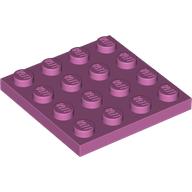 Lego Plate 4 x 4 / Medium Dark Pink